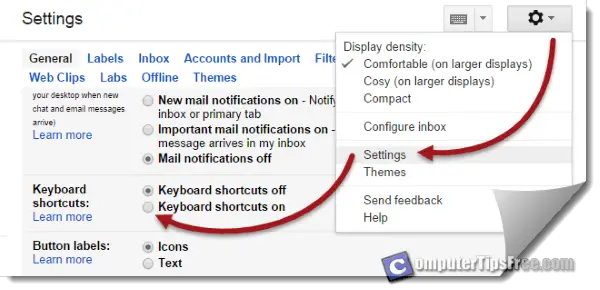 Gmail keyboard shortcuts www.gmail.com login