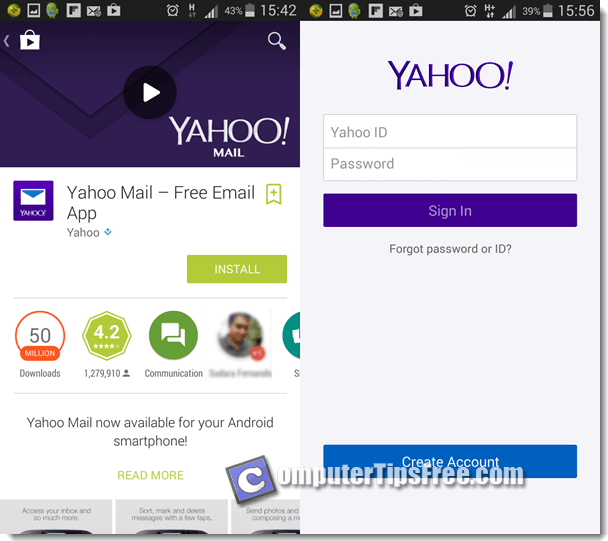 Yahoo mail login mobile sign in