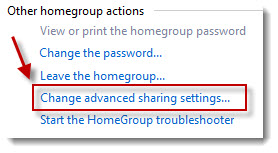 change sharing settings