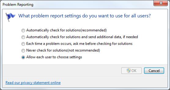How to Disable Windows Error Reporting
