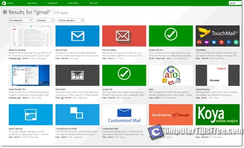 gmail app for windows 8 and 8.1 desktop
