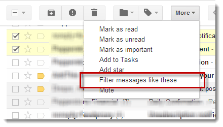 gmail auto delete spam filter messages like these