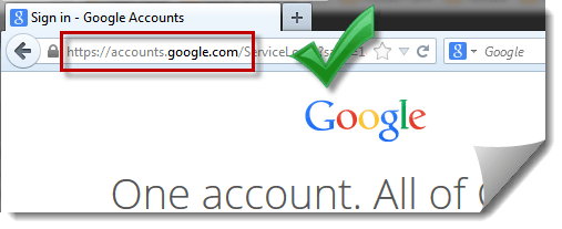 Gmail login page