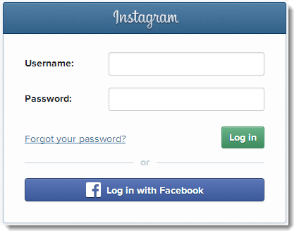 instagram login forgot password