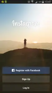 instagram sign up with facebook