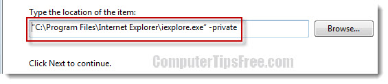 InPrivate Browsing in Internet Explorer 11/10/9/8