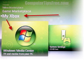 my xbox windows media center